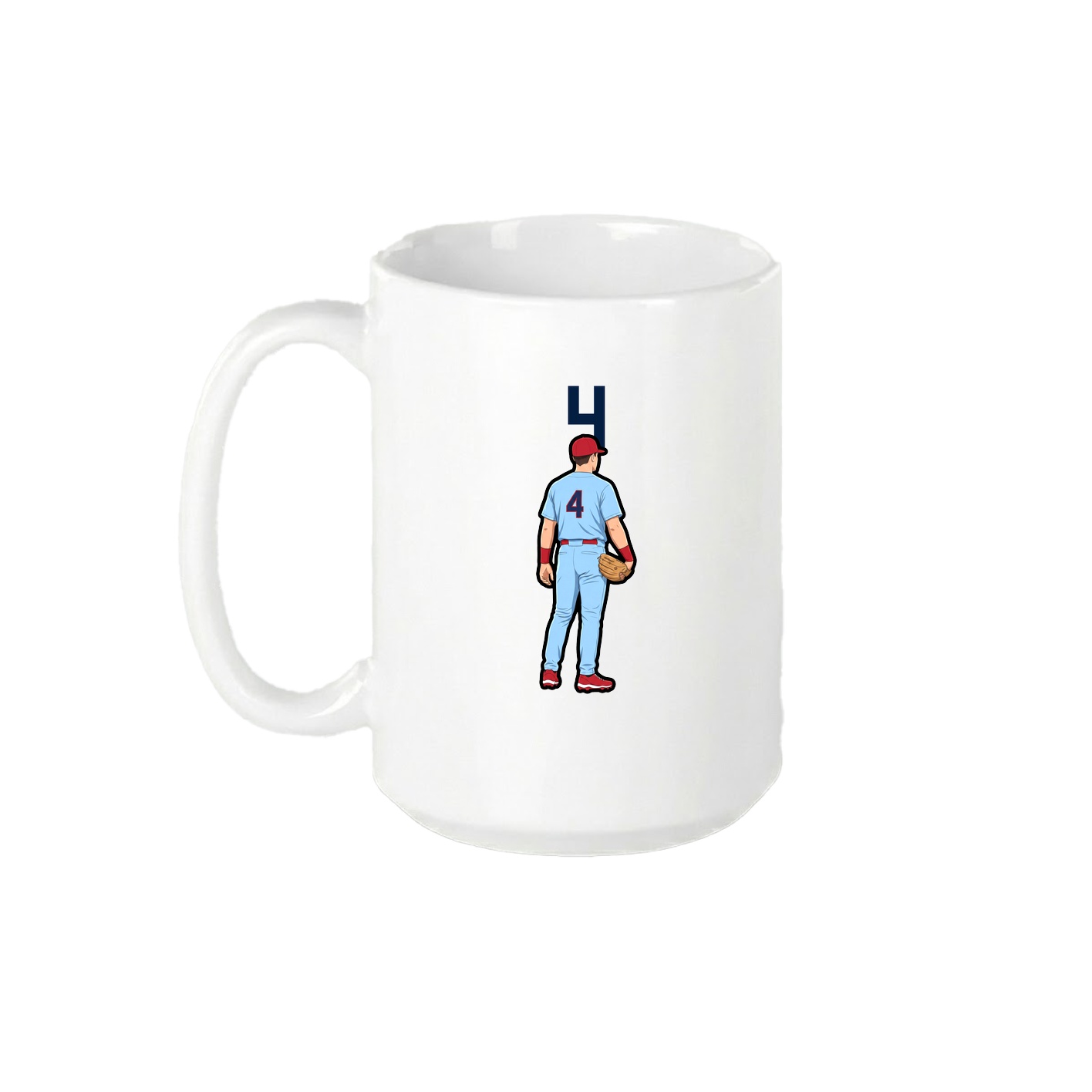 15oz Coffee Mug — Number Top in White