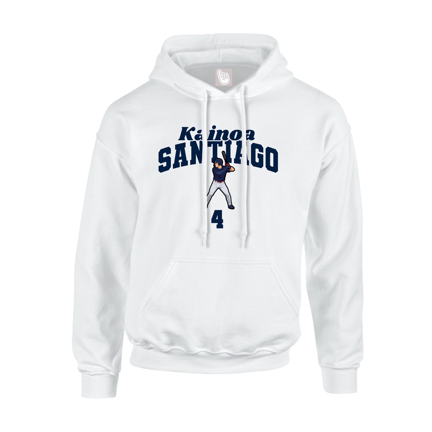 Hoodie — Signature Arch in White
