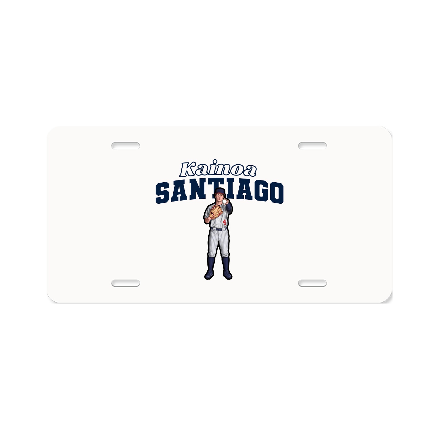 License Plate — Name Arch in Classic