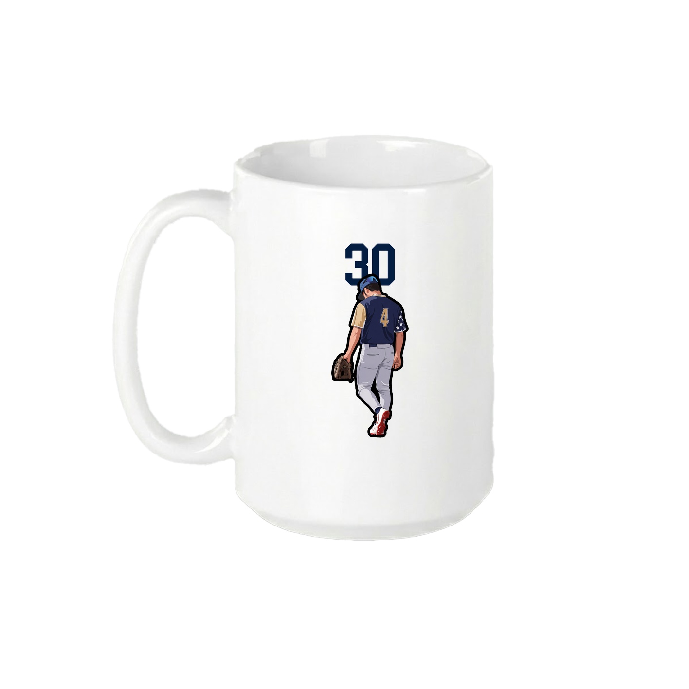 15oz Coffee Mug — Number Top in White
