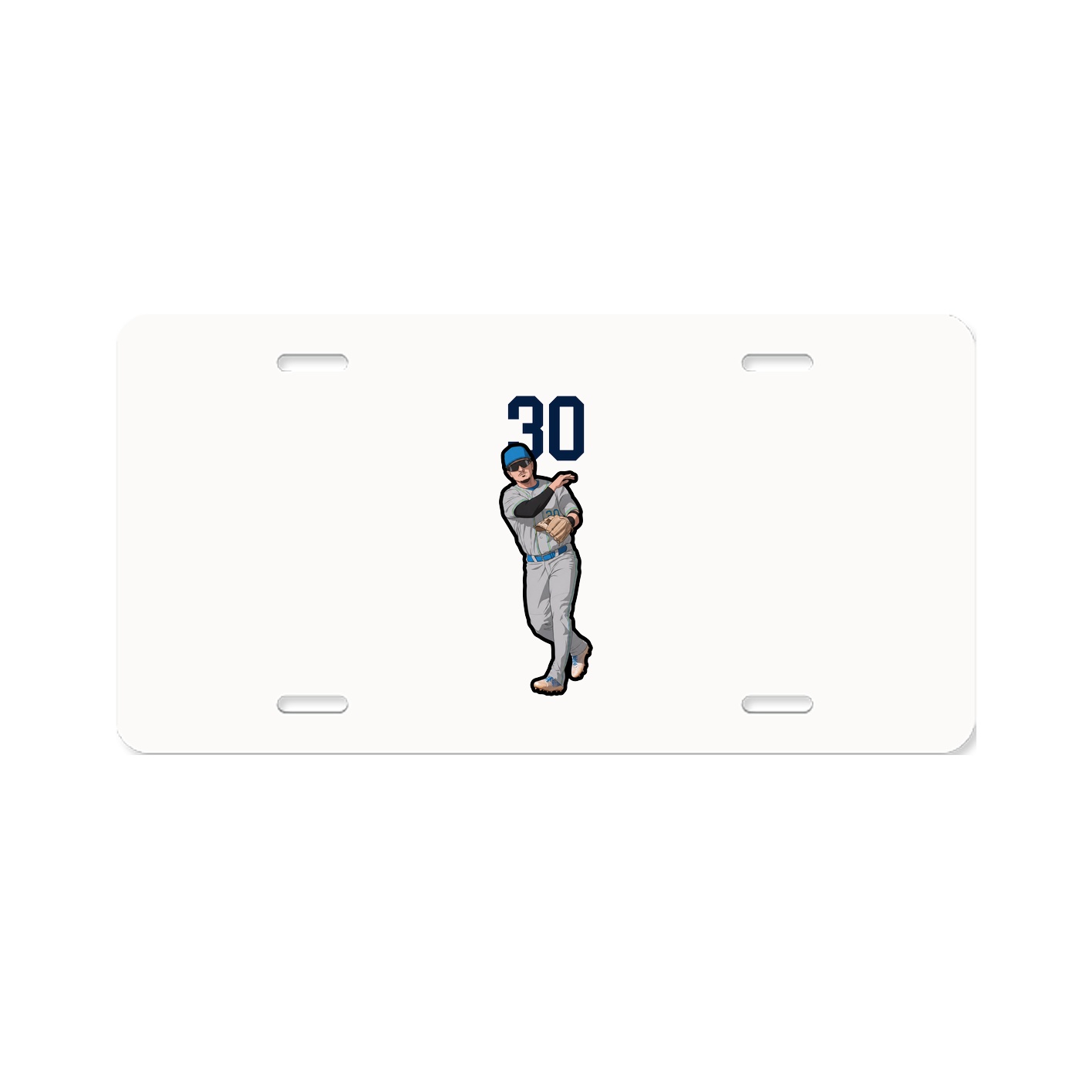 License Plate — Number Top in Classic
