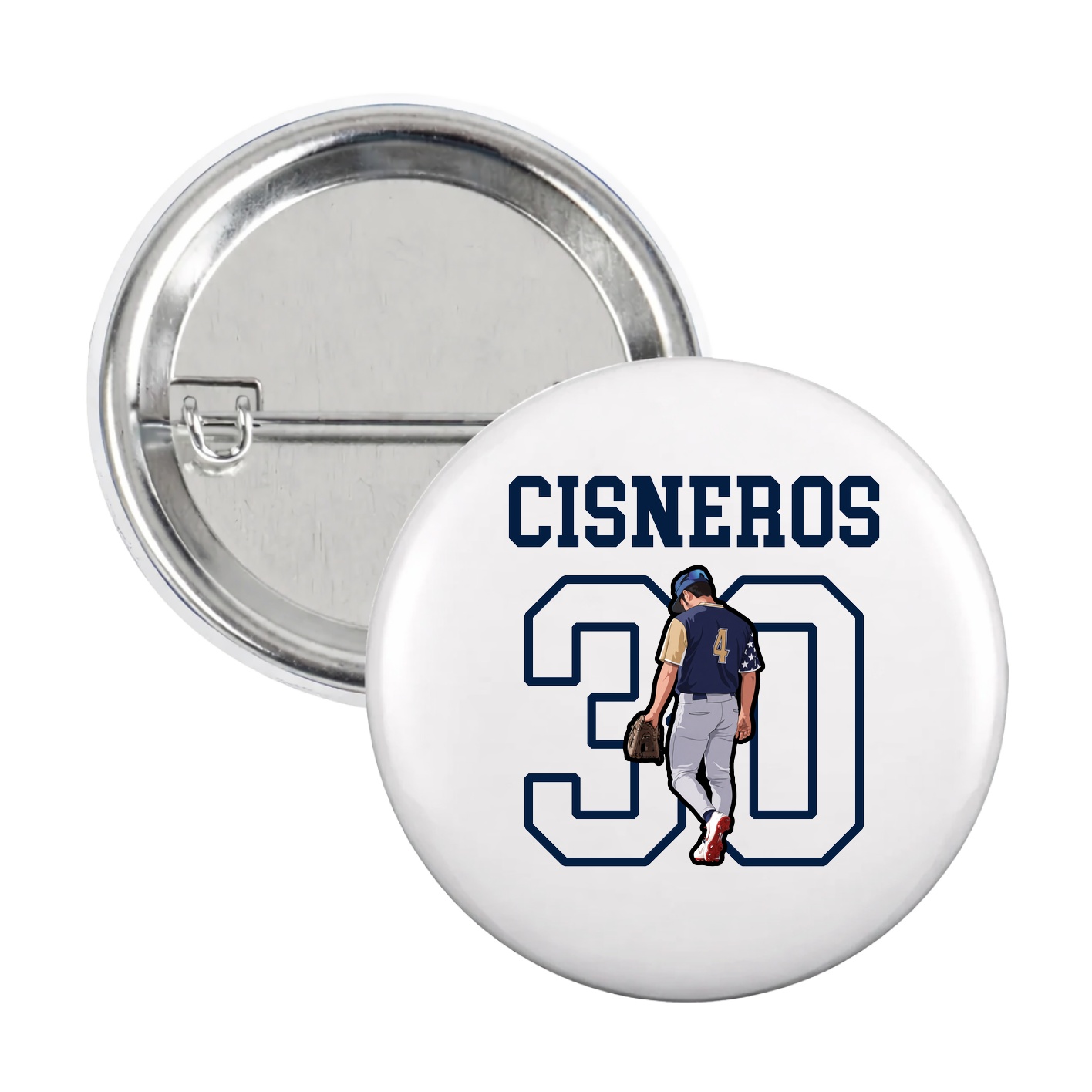 Game Day Button — Shirsey in White