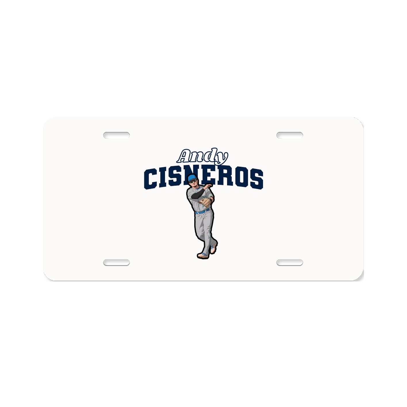 License Plate — Name Arch in Classic