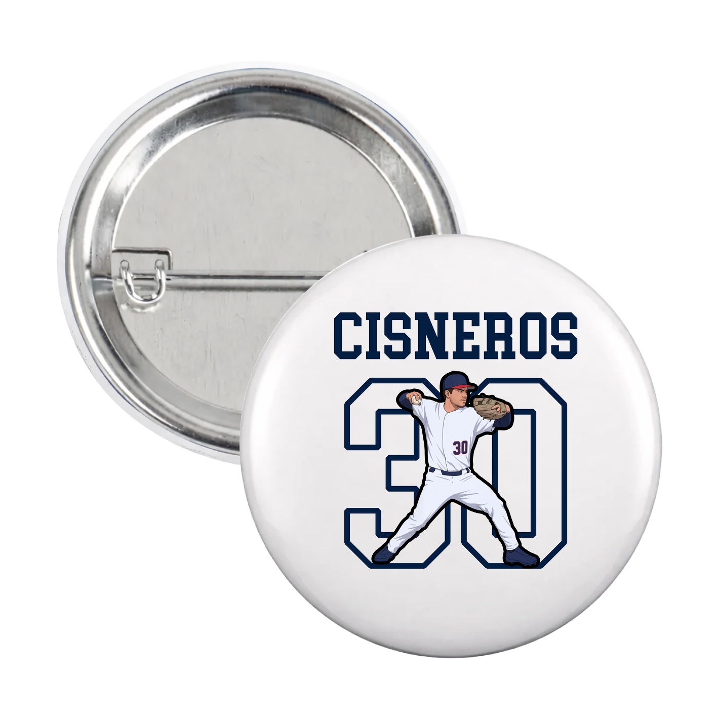 Game Day Button — Shirsey in White