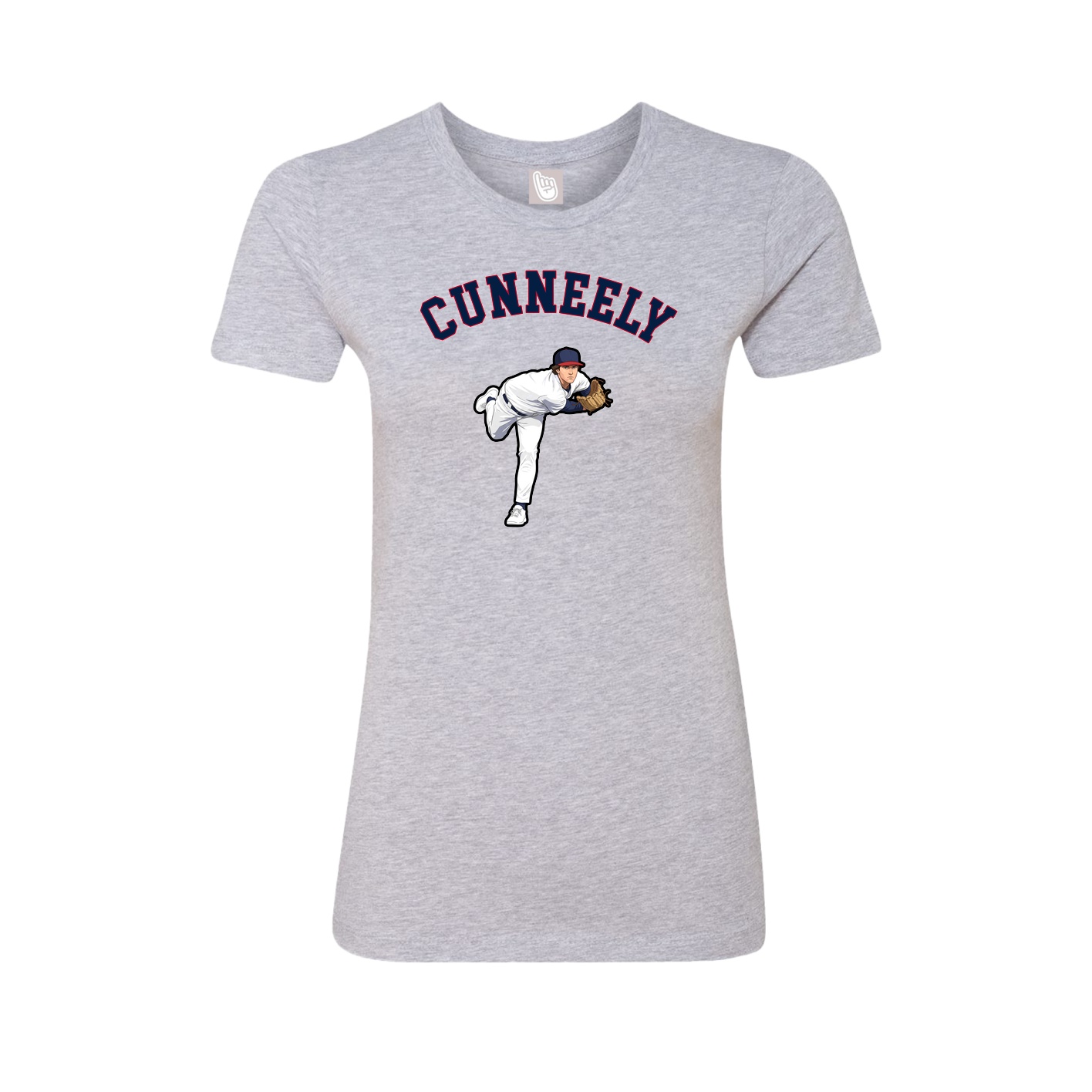 Fitted Women's Tee — Shirsey Arch in Grey