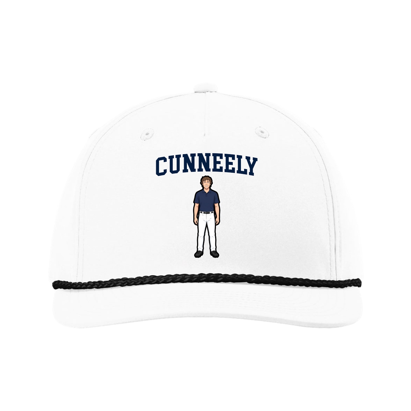 Five-Panel Classic Rope Cap — Shirsey in White