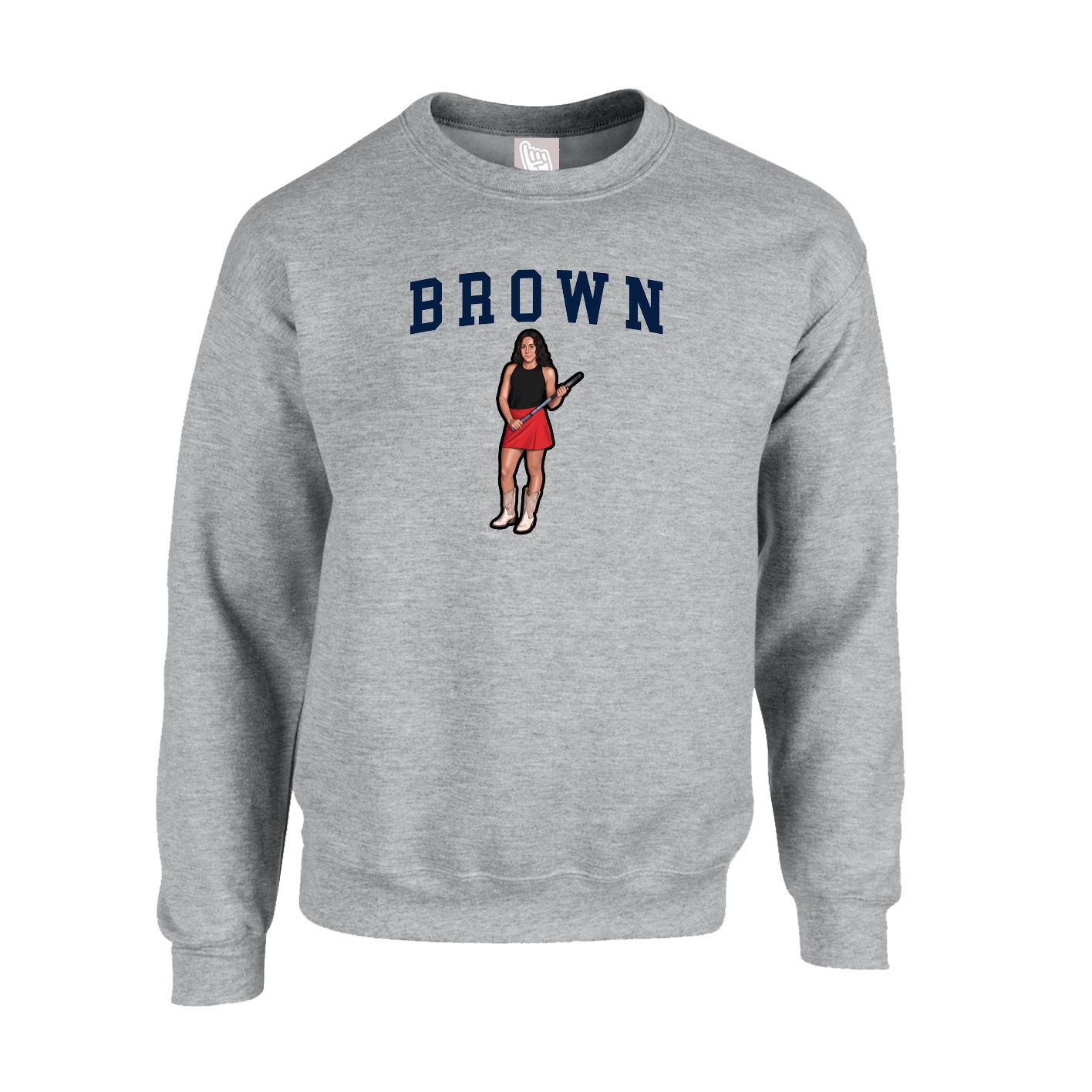 Fleece Crew — Shirsey in Grey