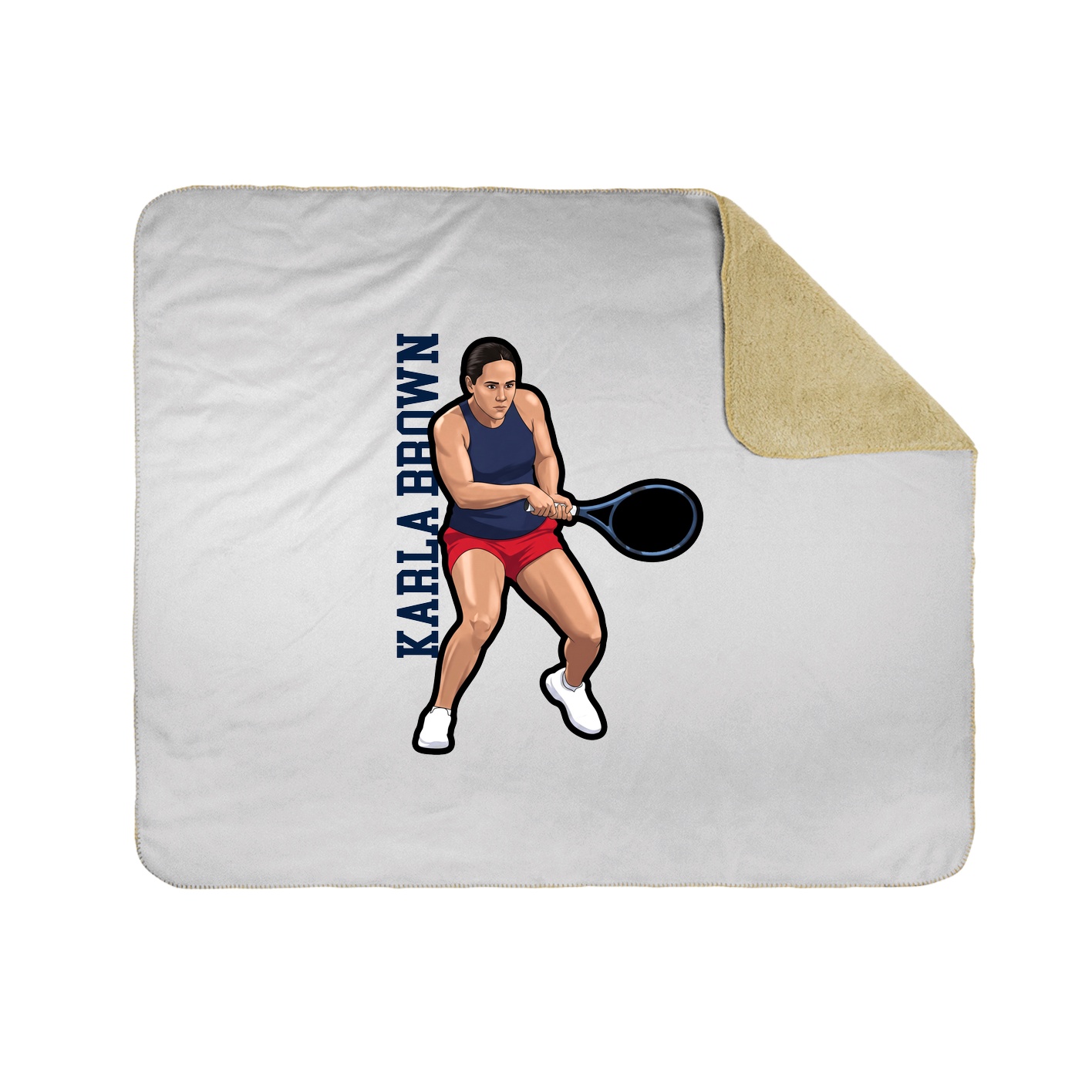 50x60 Sherpa Lined Throw Blanket
