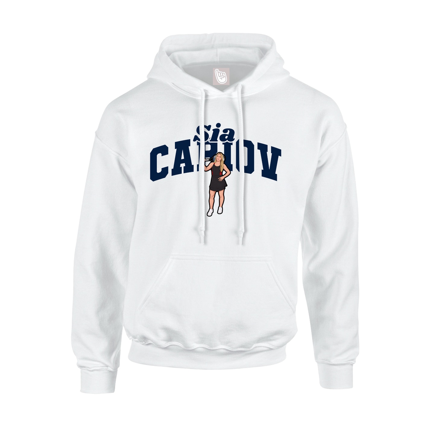 Hoodie — Signature Arch in White