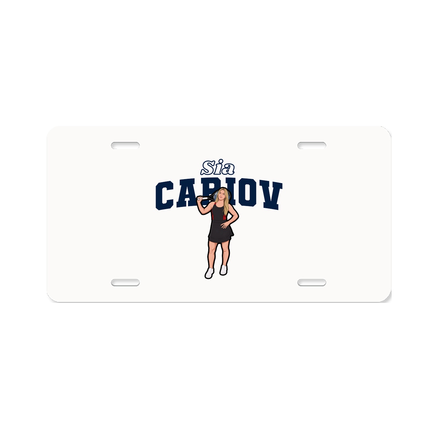 License Plate — Name Arch in Classic