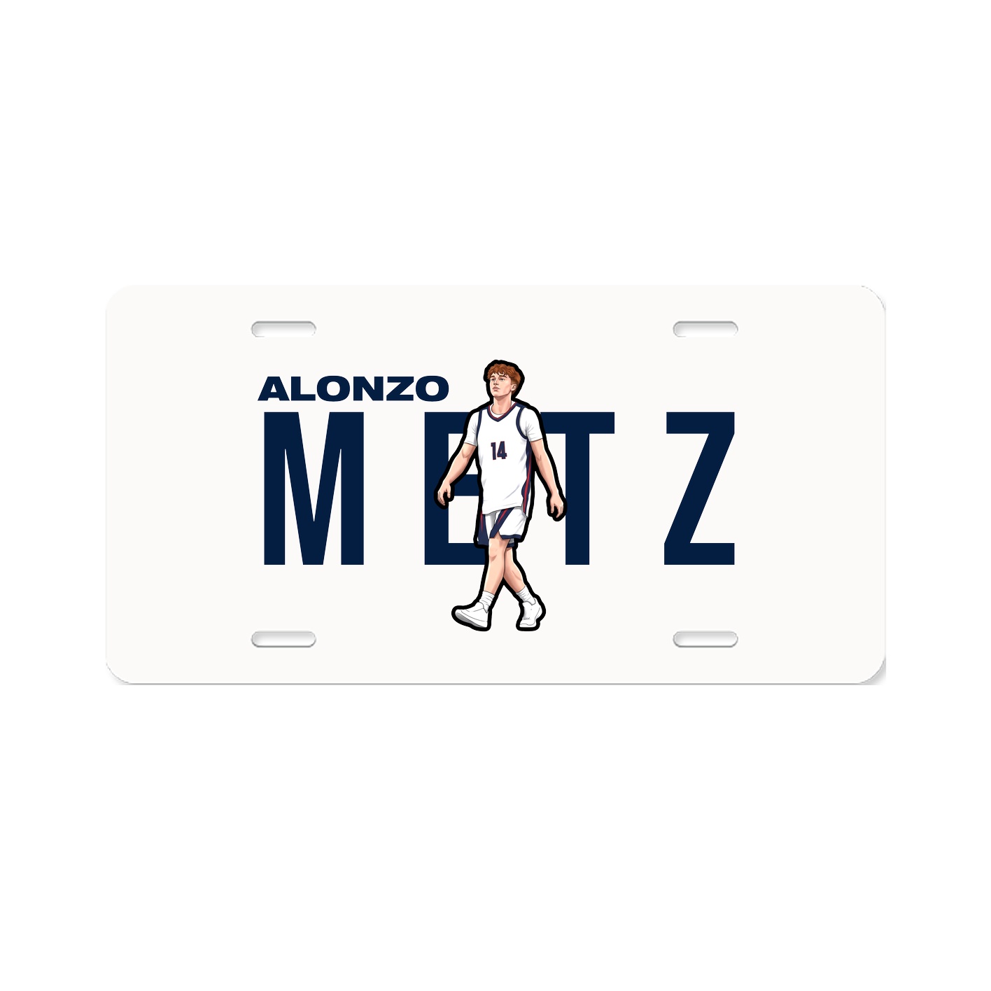 License Plate — Player Name in Classic