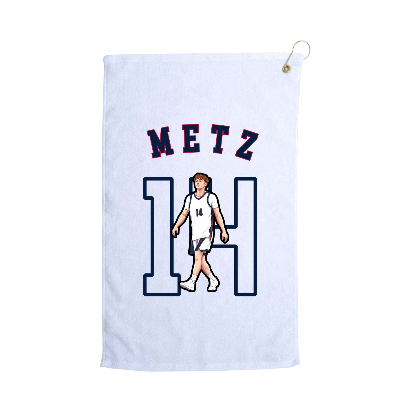 Golf Towel — Shirsey Arch in White