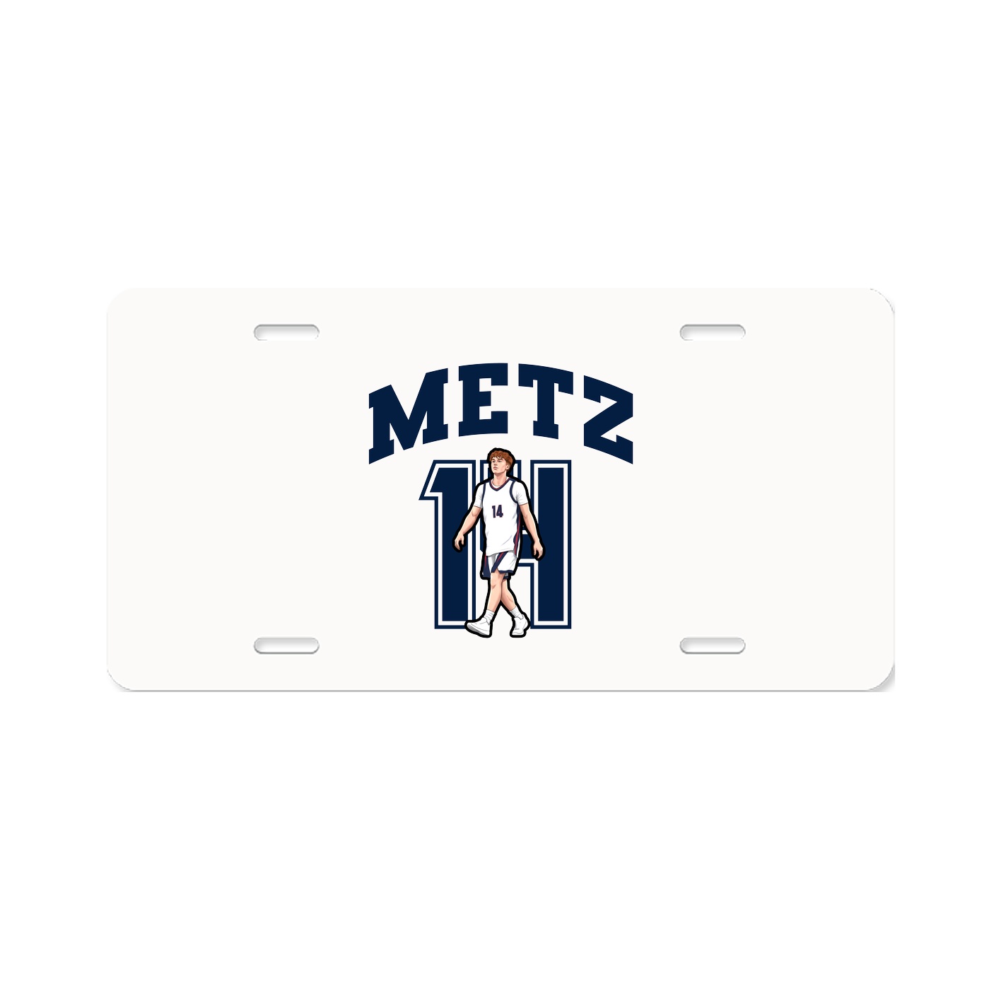 License Plate — Number in Classic