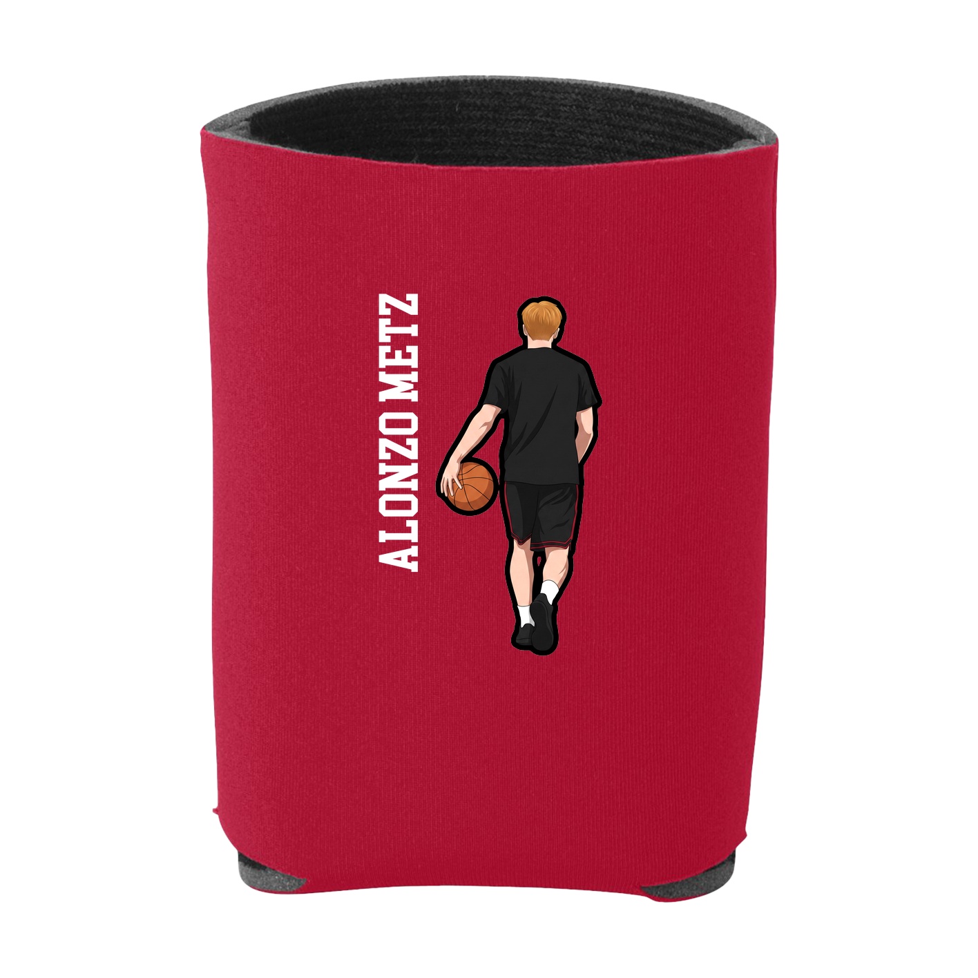 Can Holder — Name Vertical in Red