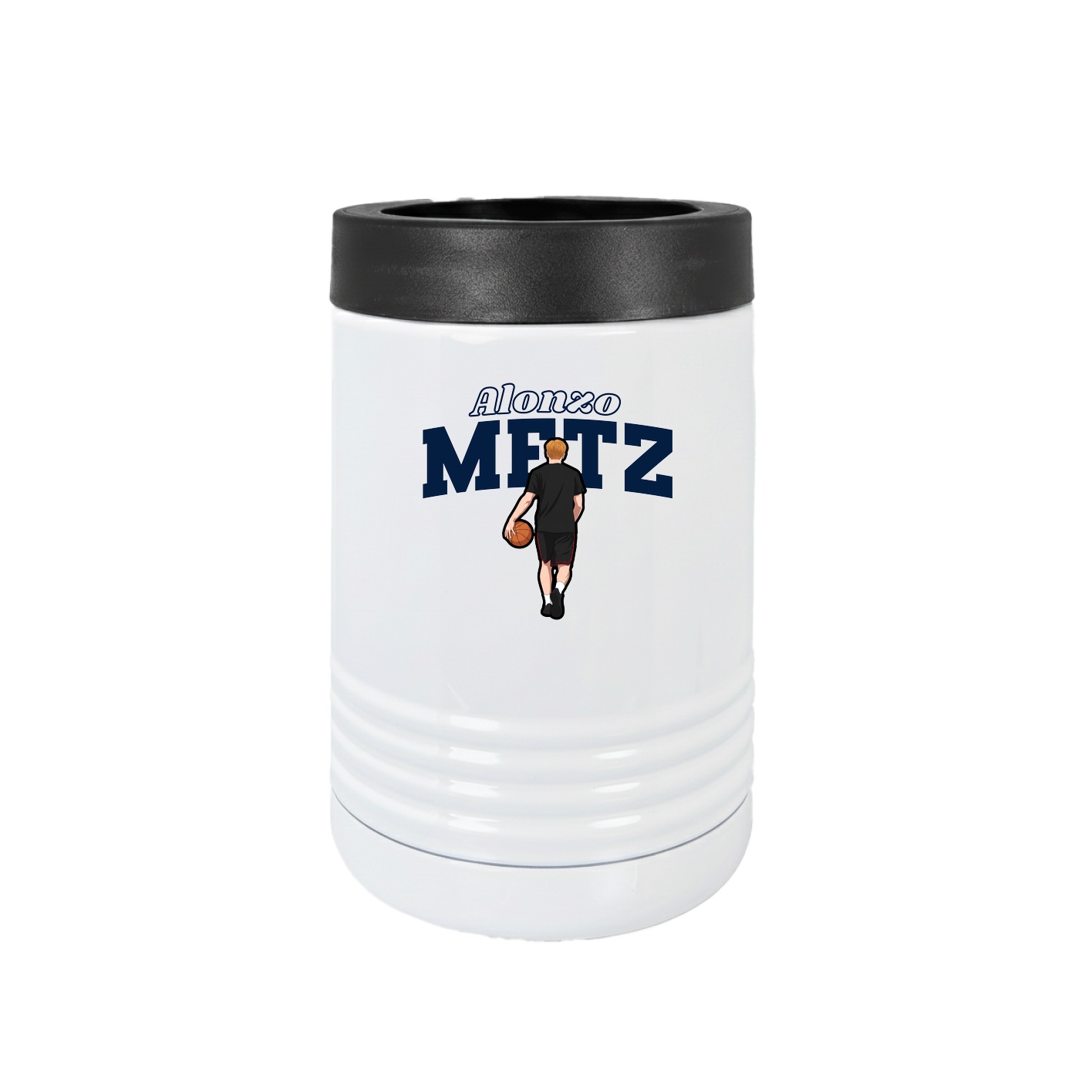 Beverage Holder — Name Arch in White