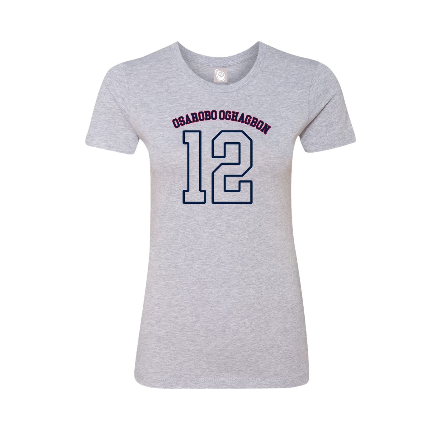 Fitted Women's Tee — Shirsey Arch in Grey