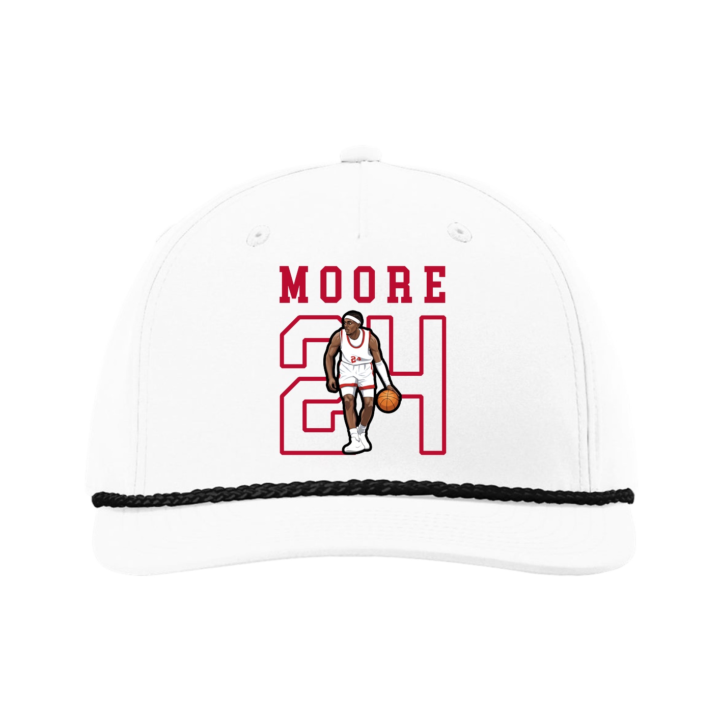 Five-Panel Classic Rope Cap — Shirsey in White