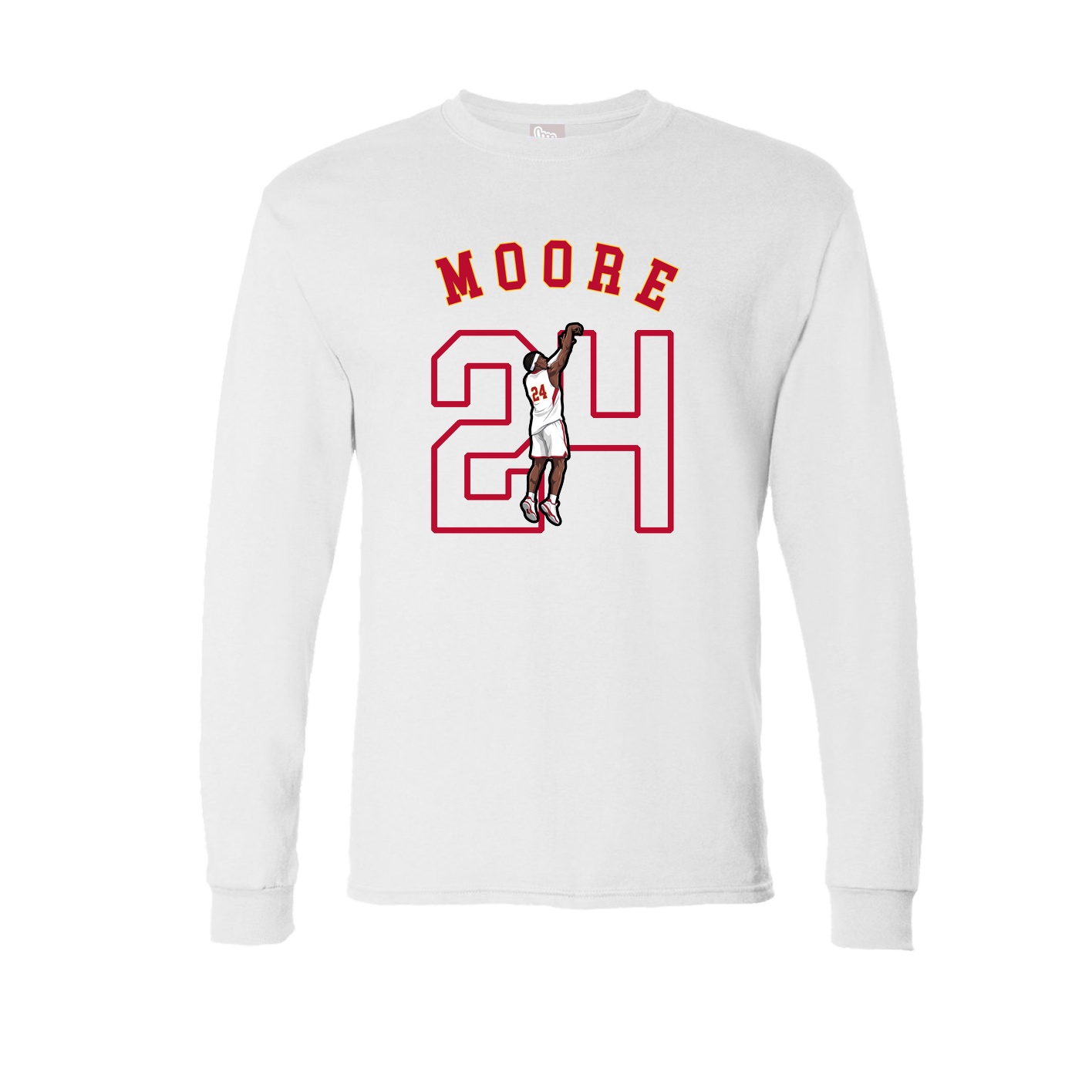 Long Sleeve Tee — Shirsey Arch in White