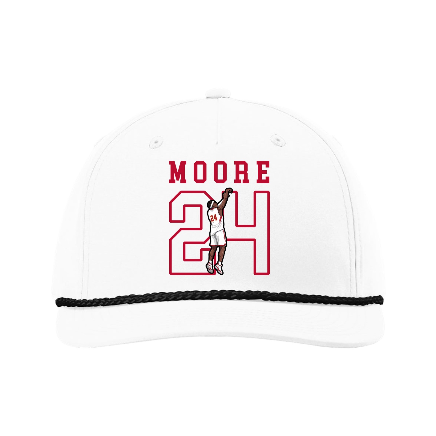 Five-Panel Classic Rope Cap — Shirsey in White
