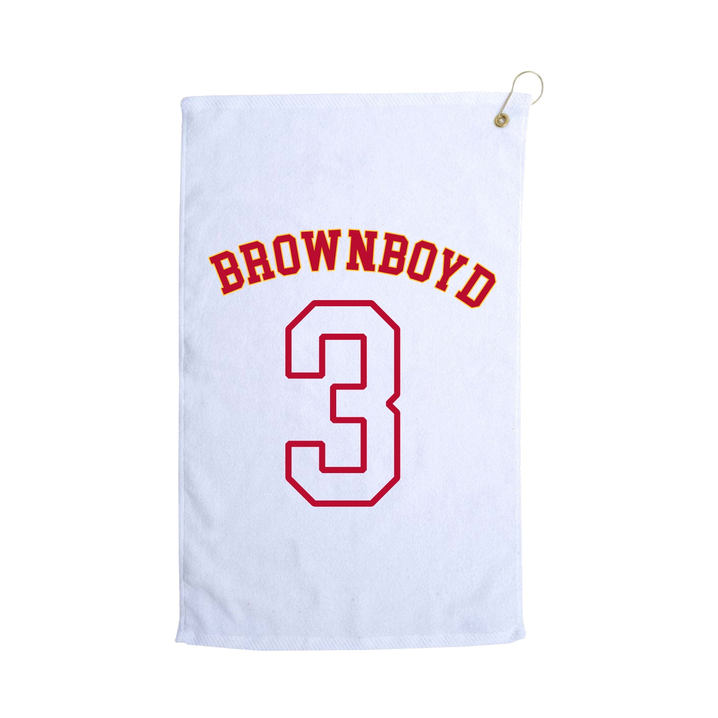 Golf Towel — Shirsey Arch in White