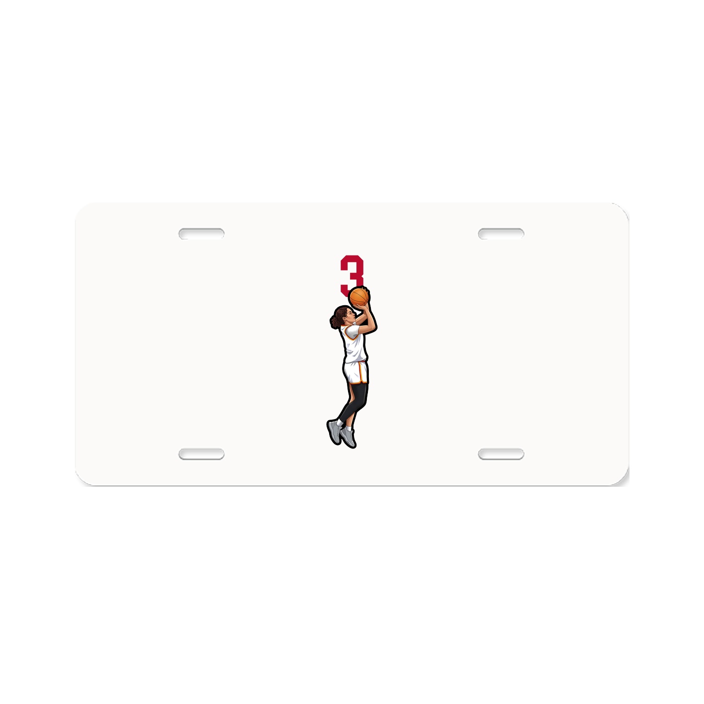 License Plate — Number Top in Classic