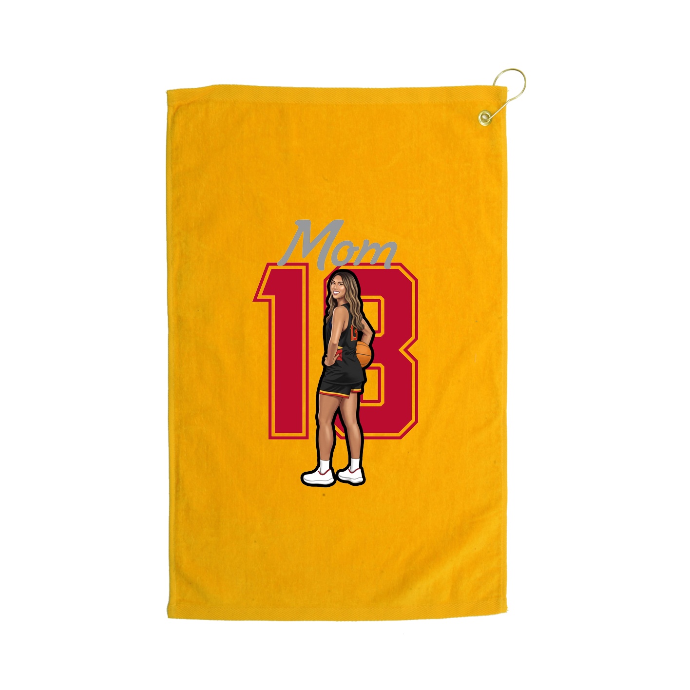 Golf Towel — Mothers Day Shirsey in Gold