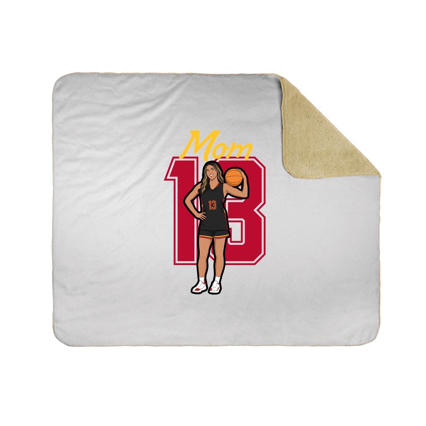 Throw Blanket — Mothers Day Shirsey in White