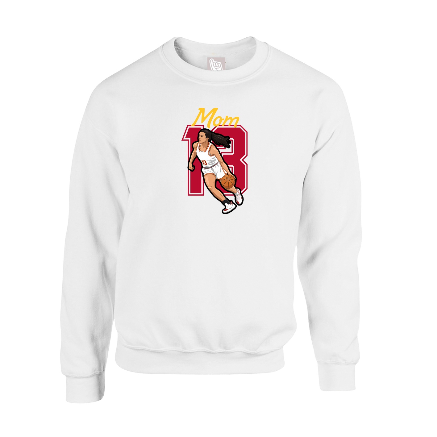 Fleece Crew — Mothers Day Shirsey in White