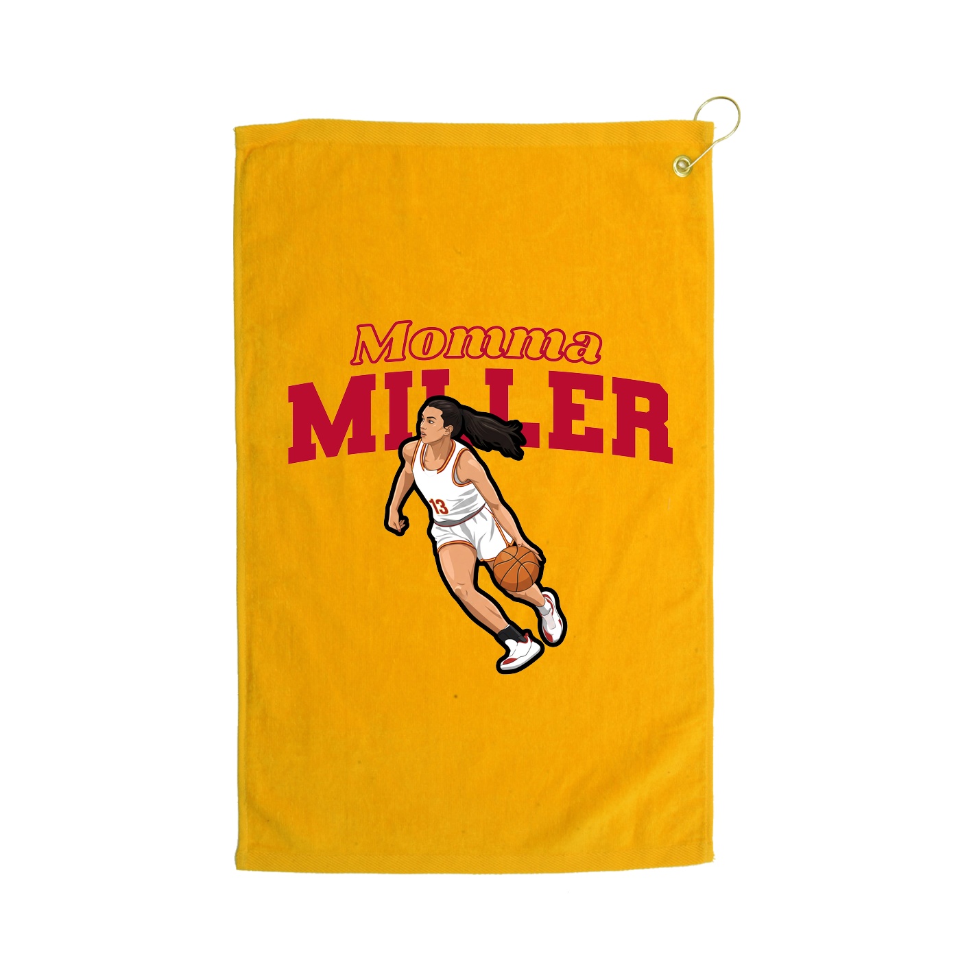 Golf Towel — Mothers Day Block in Gold