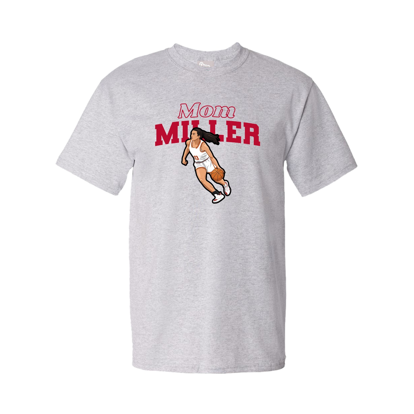 Youth Tee — Mothers Day Block in Grey