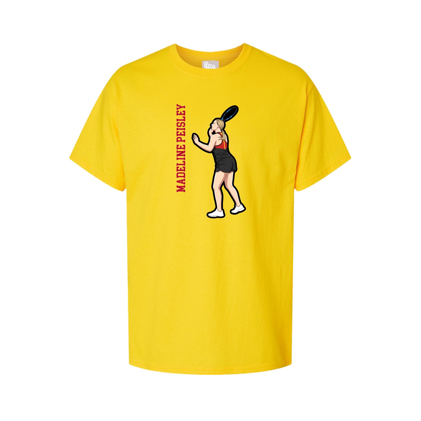 Tee — Name Vertical in Gold