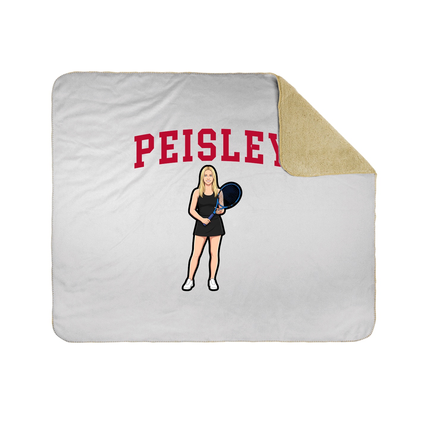 Throw Blanket — Shirsey in White