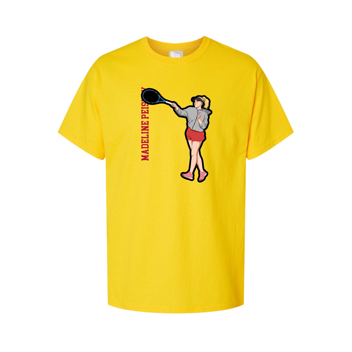 Tee — Name Vertical in Gold