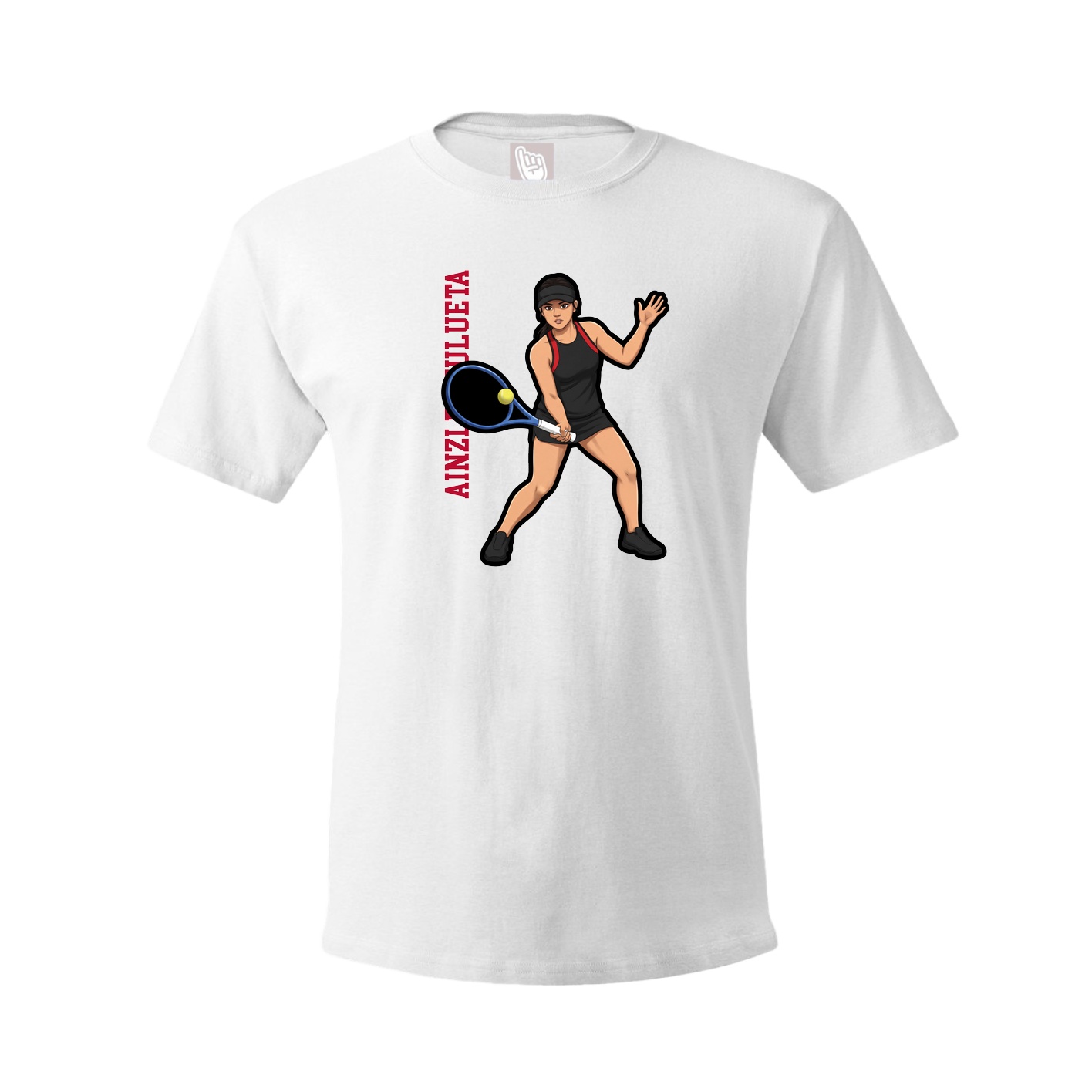 Youth Tee — Name Vertical in White