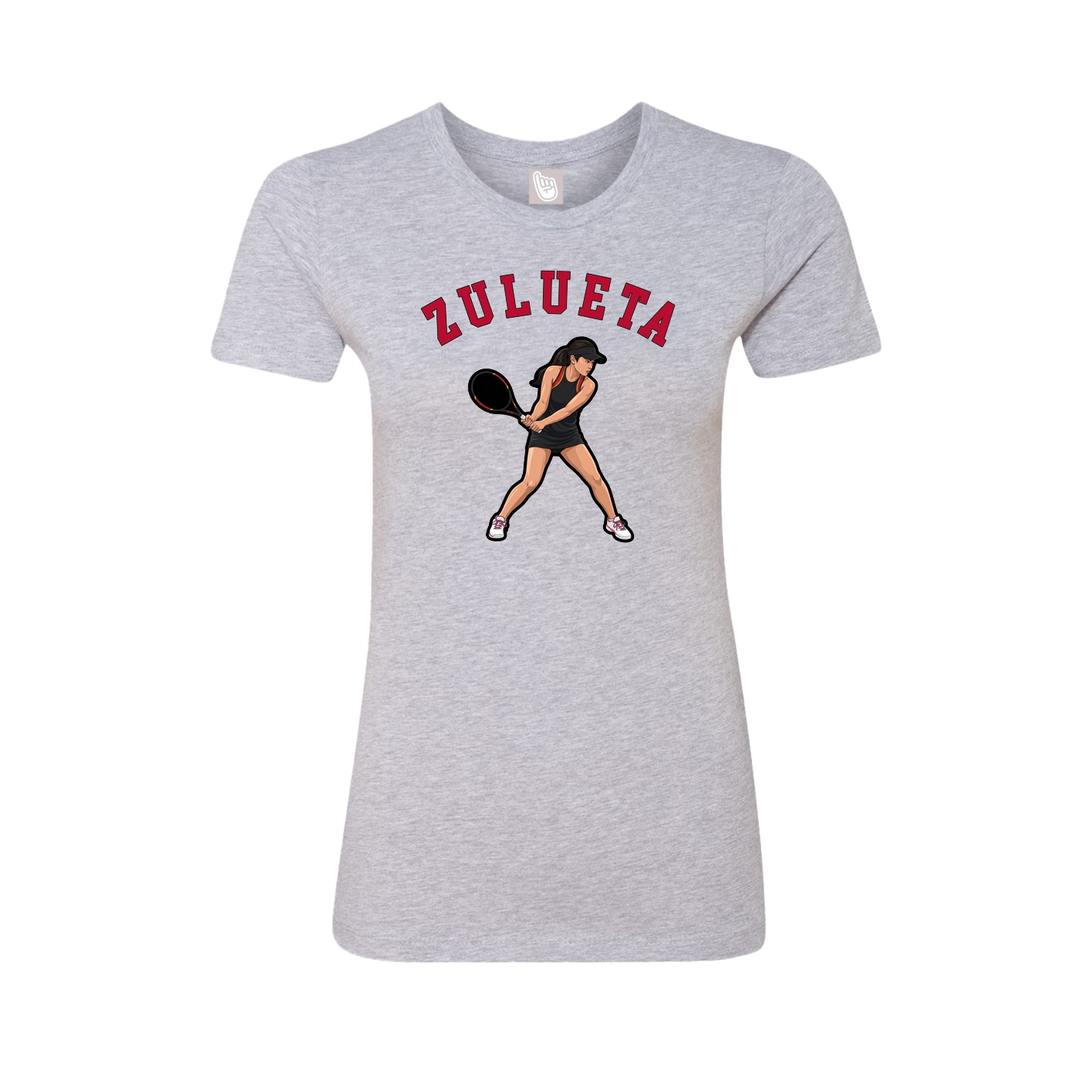 Fitted Women's Tee — Shirsey Arch in Grey