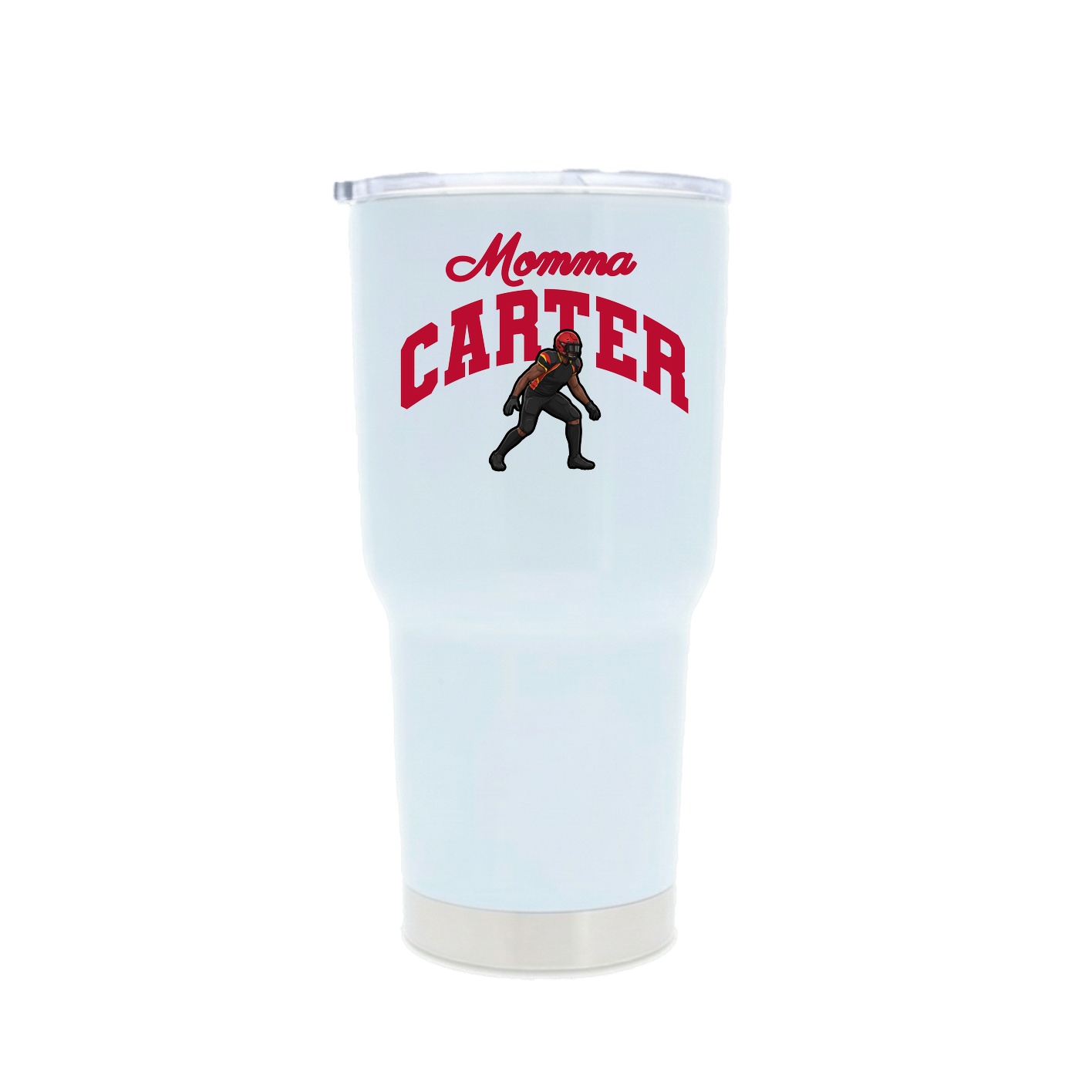 30oz Stainless Steel Tumbler — Mothers Day Arch in White
