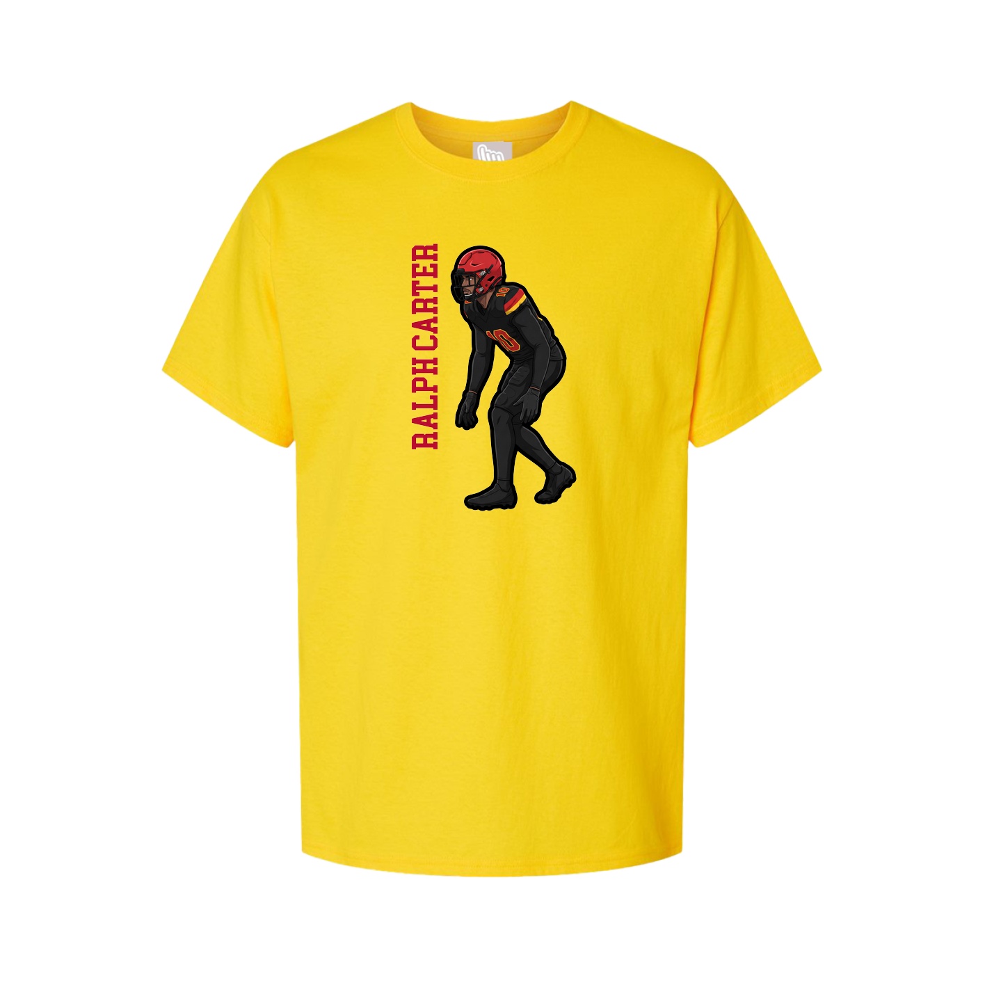 Tee — Name Vertical in Gold
