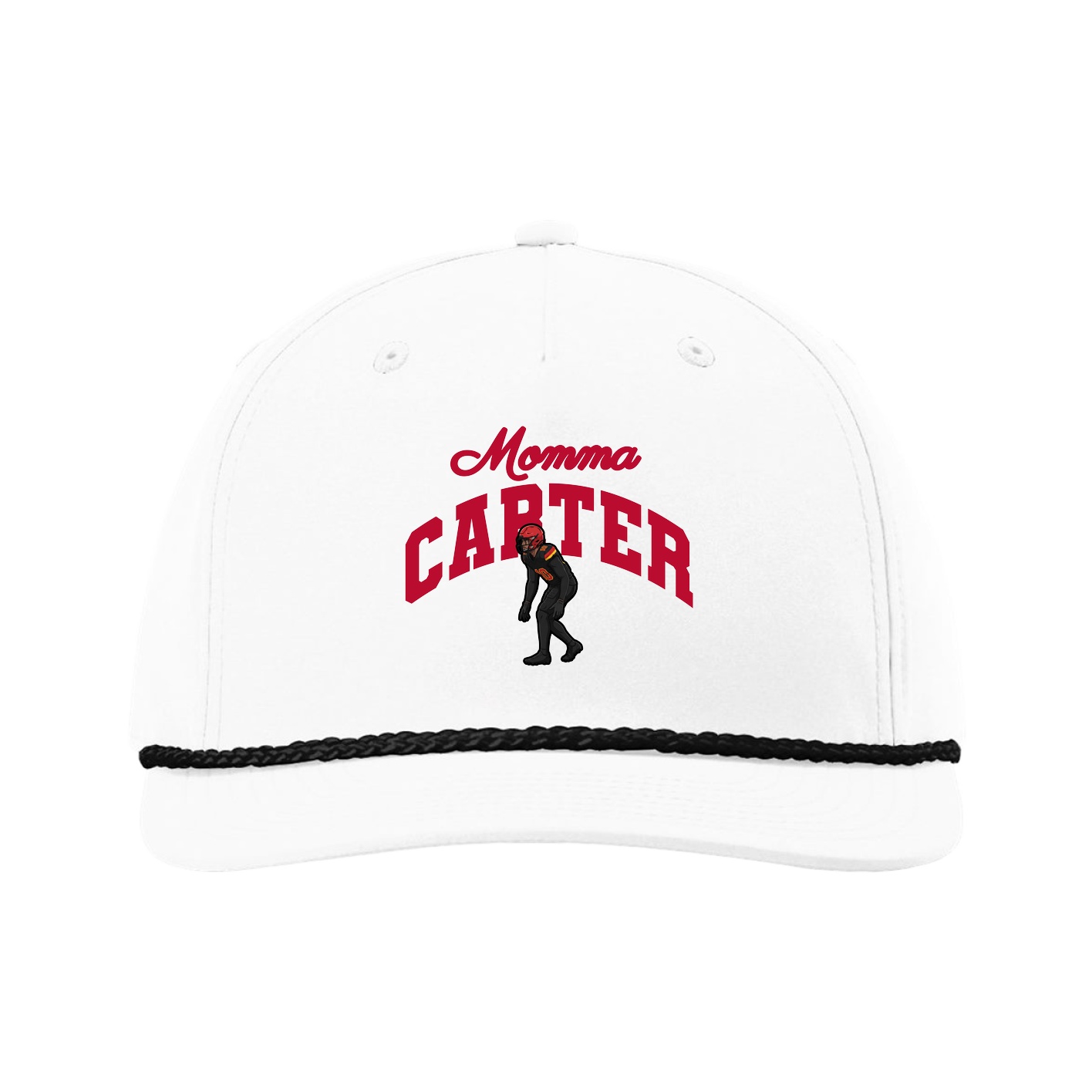 Five-Panel Classic Rope Cap — Mothers Day Arch in White