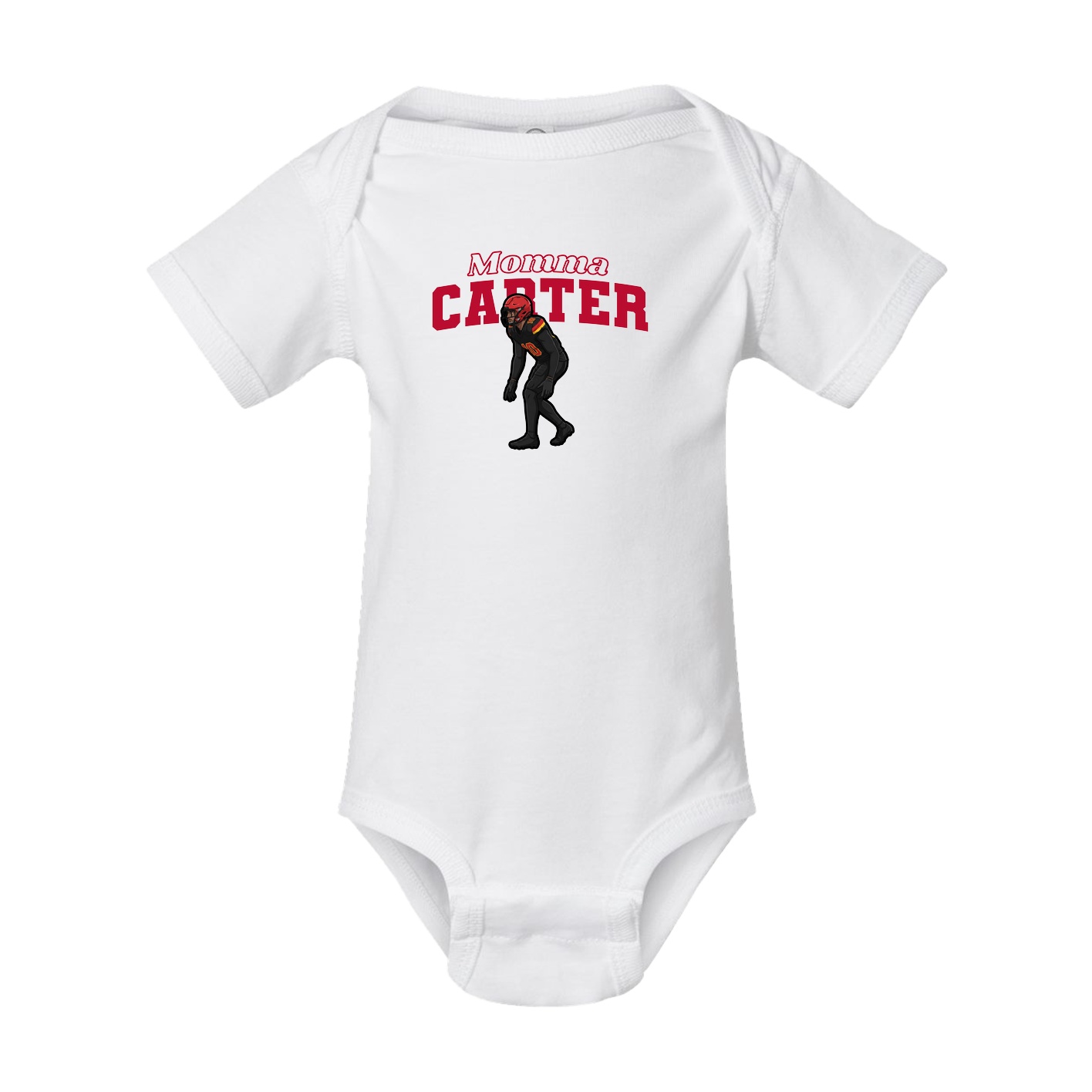 Baby Onesie — Mothers Day Block in White