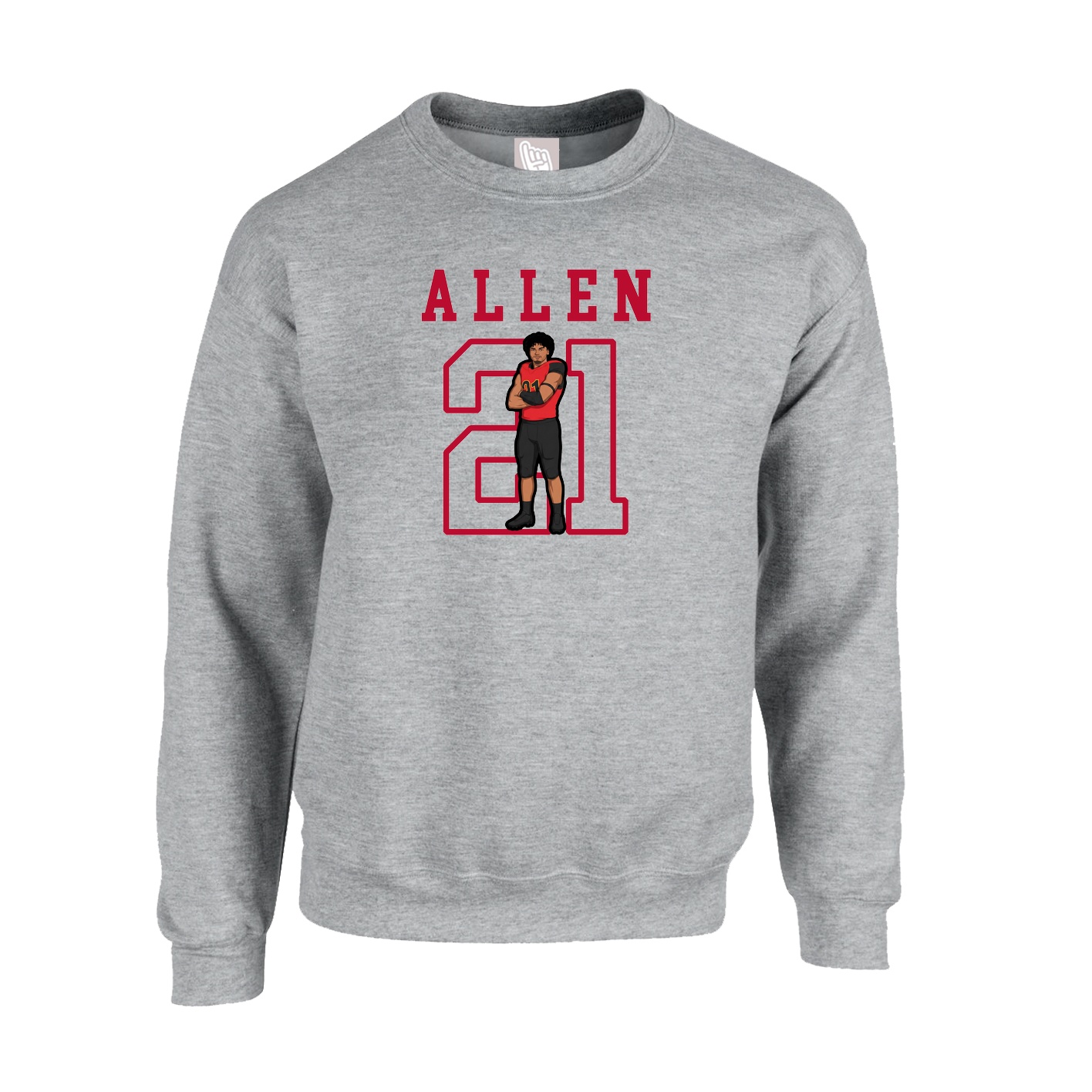 Fleece Crew — Shirsey in Grey