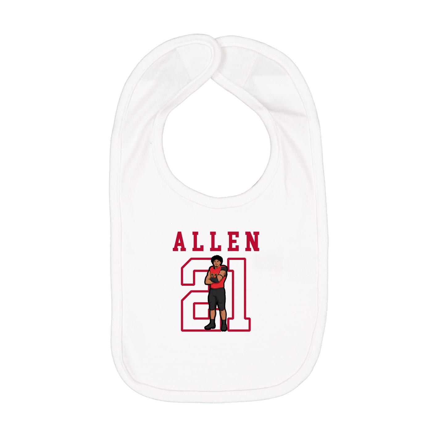 Infant Bib — Shirsey in White