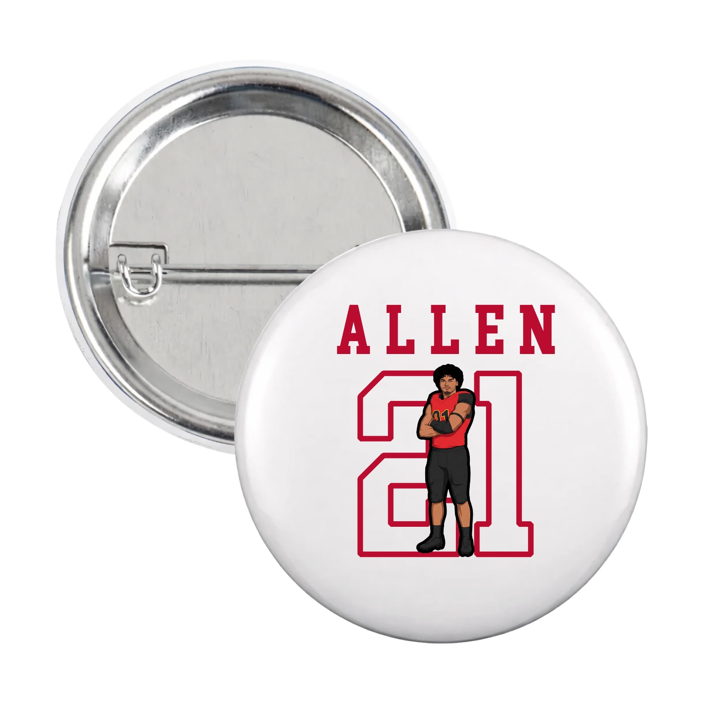 Game Day Button — Shirsey in White