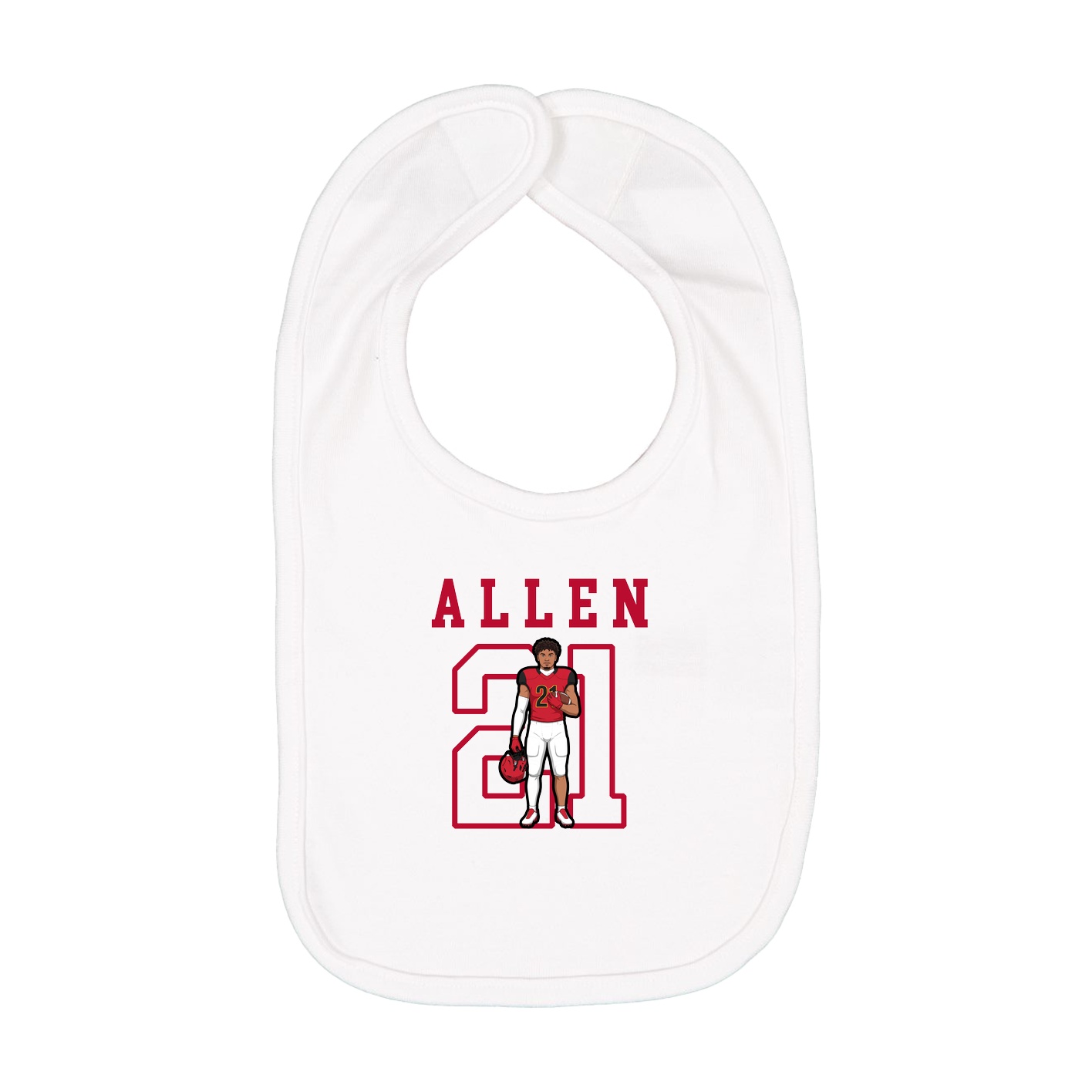 Infant Bib — Shirsey in White