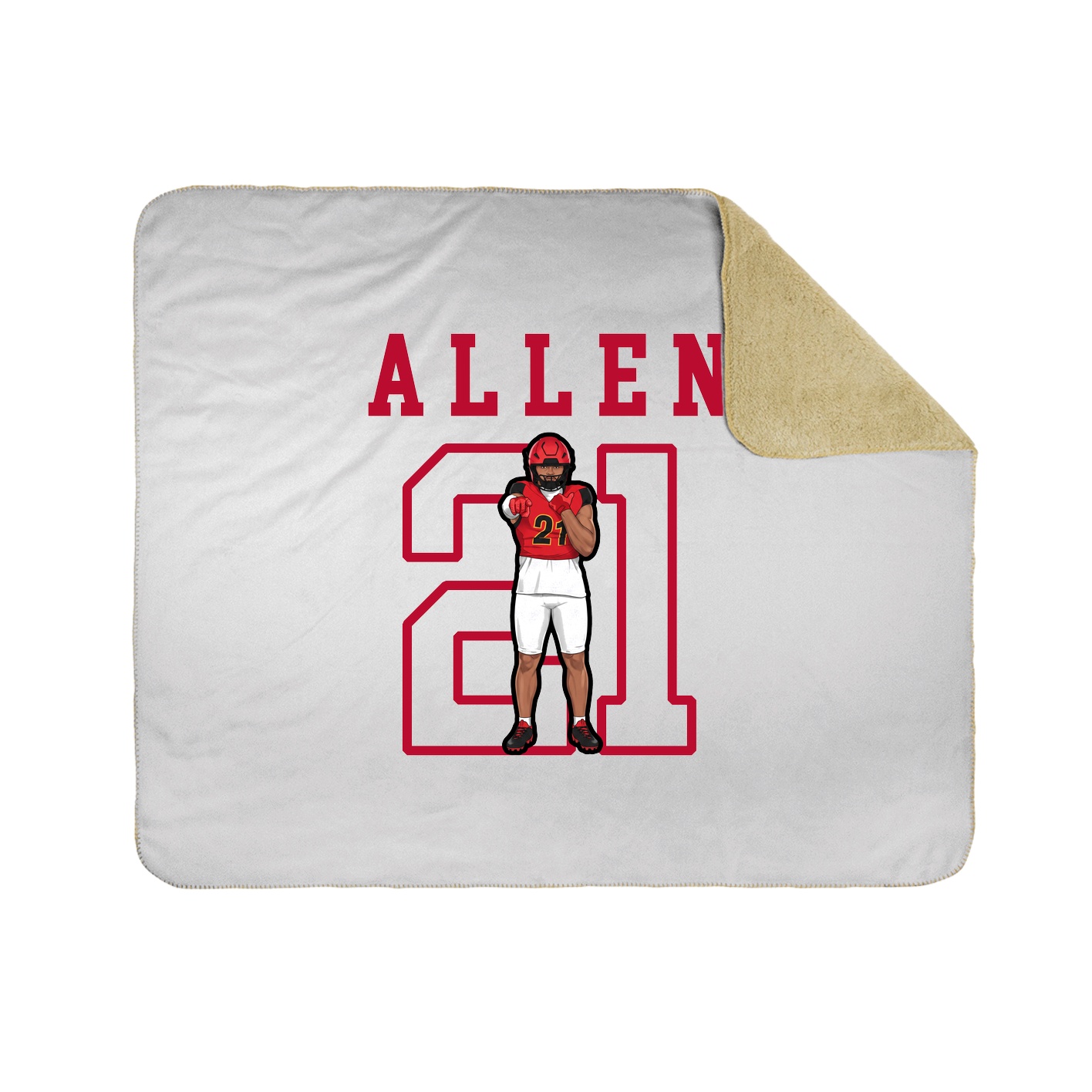 Throw Blanket — Shirsey in White