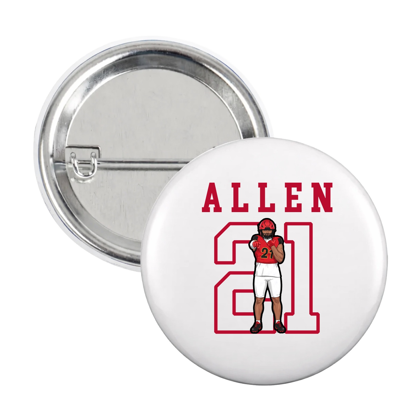 Game Day Button — Shirsey in White