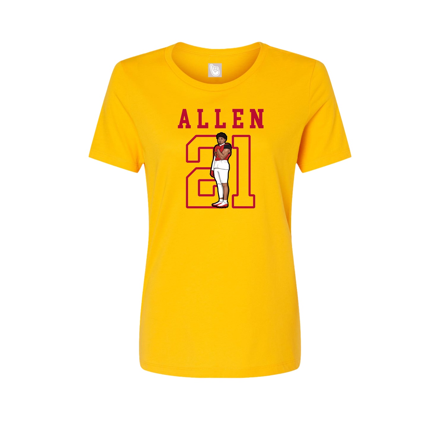 Fitted Women's Tee — Shirsey in Gold