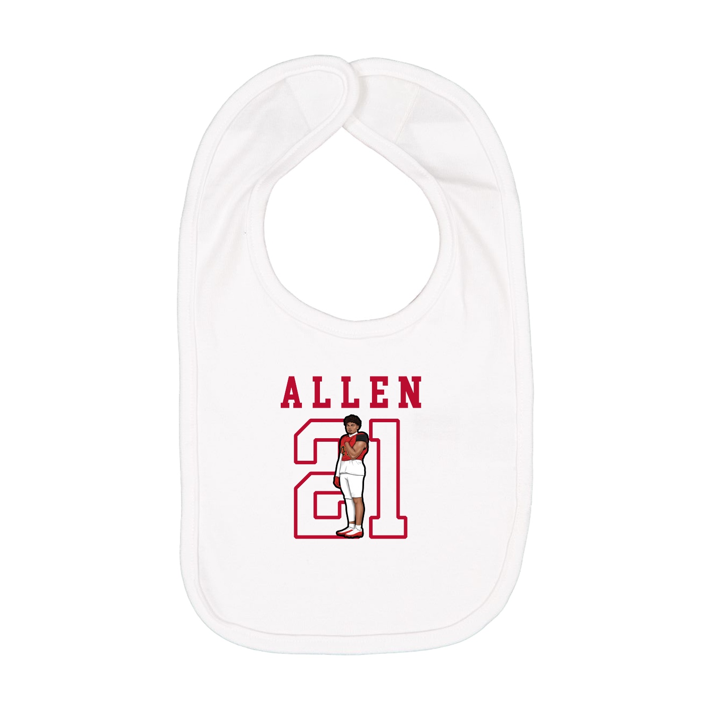 Infant Bib — Shirsey in White