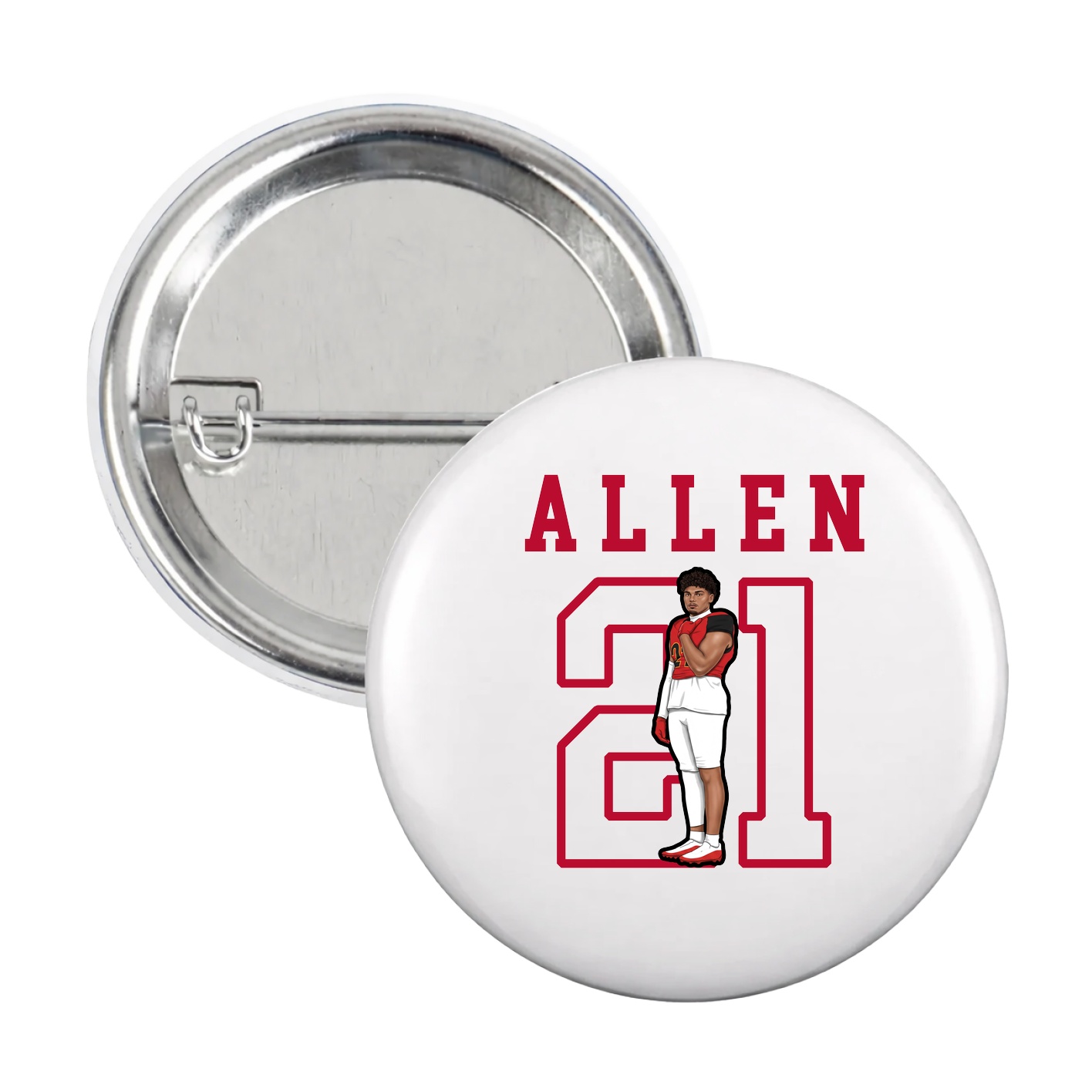 Game Day Button — Shirsey in White