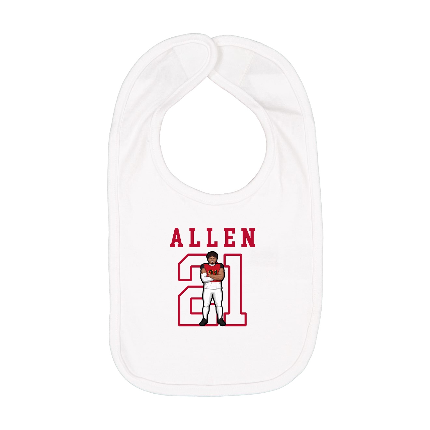 Infant Bib — Shirsey in White