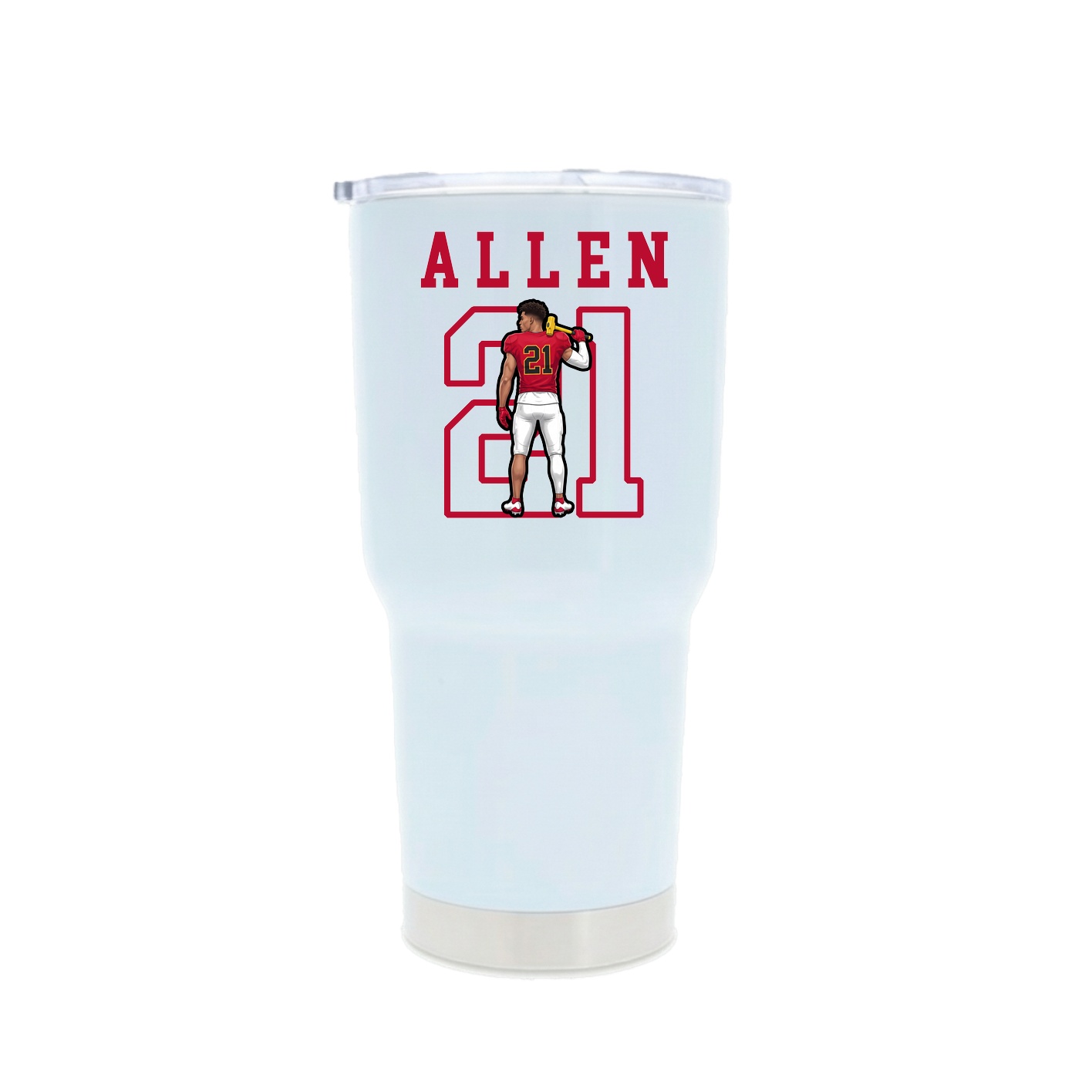 30oz Stainless Steel Tumbler — Shirsey in White